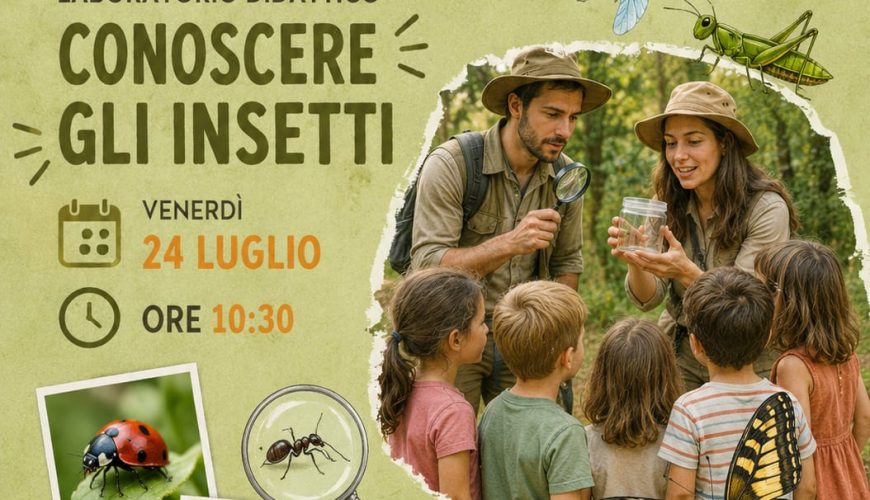 Laboratorio didattico “Conoscere gli Insetti” – 24 luglio 2026